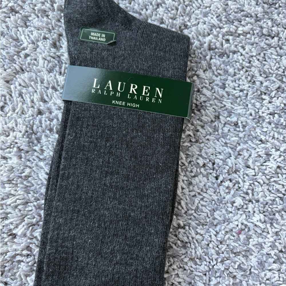Polo Ralph Lauren Dark Gray Knee High Socks